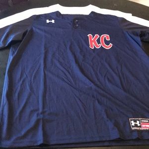 Men’s Large Navy KC Royals Baseball Shirt ⚾️❤️